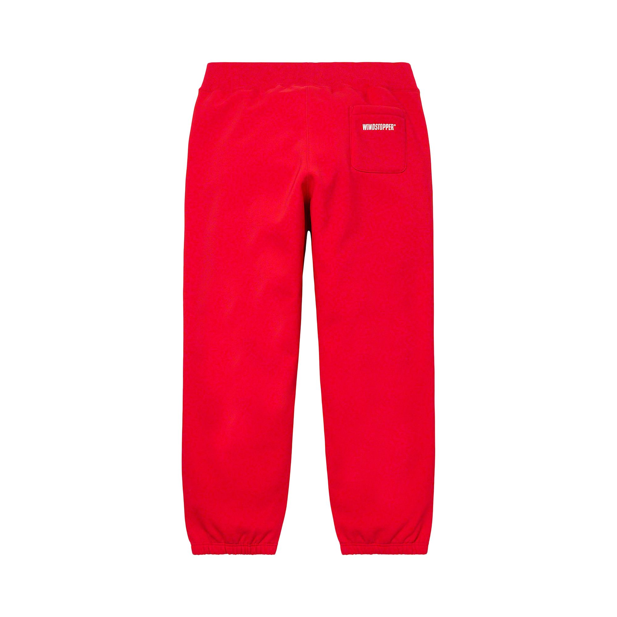 Buy Supreme x WINDSTOPPER Sweatpant 'Red' - FW22P83 RED | GOAT