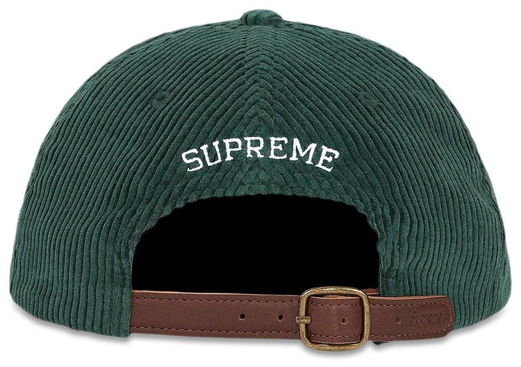 Supreme Script Corduroy 6 Panel Green