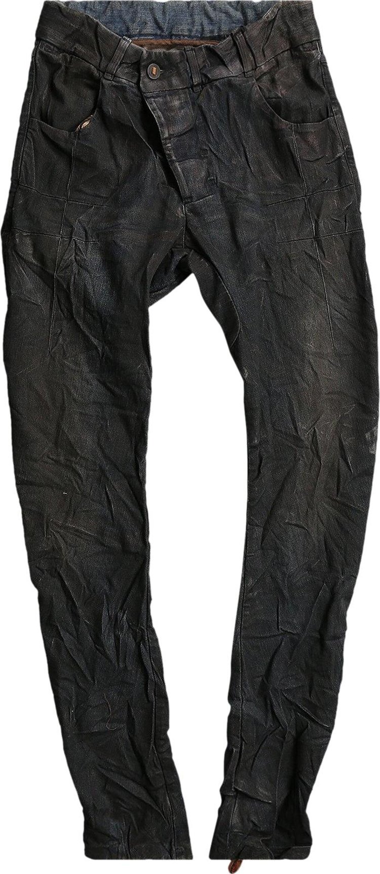 Boris Bidjan Saberi Tight Fit Denim Pants Dirty Denim