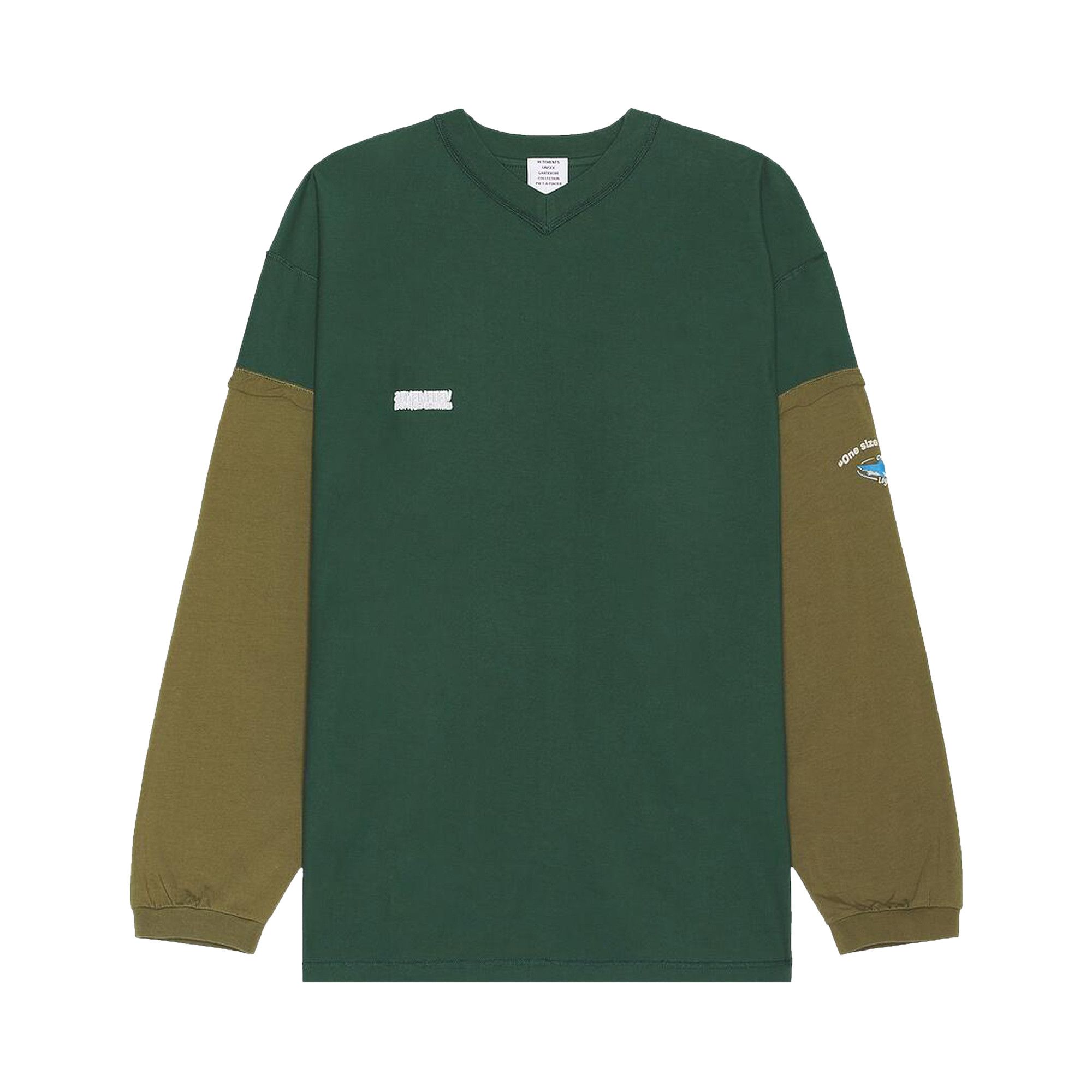 VETEMENTS★Inside-Out Shark オーバサイズ長袖Tシャツ 送関込 VETEMENTS Inside Out Shark long sleeve Embroidered Oversized