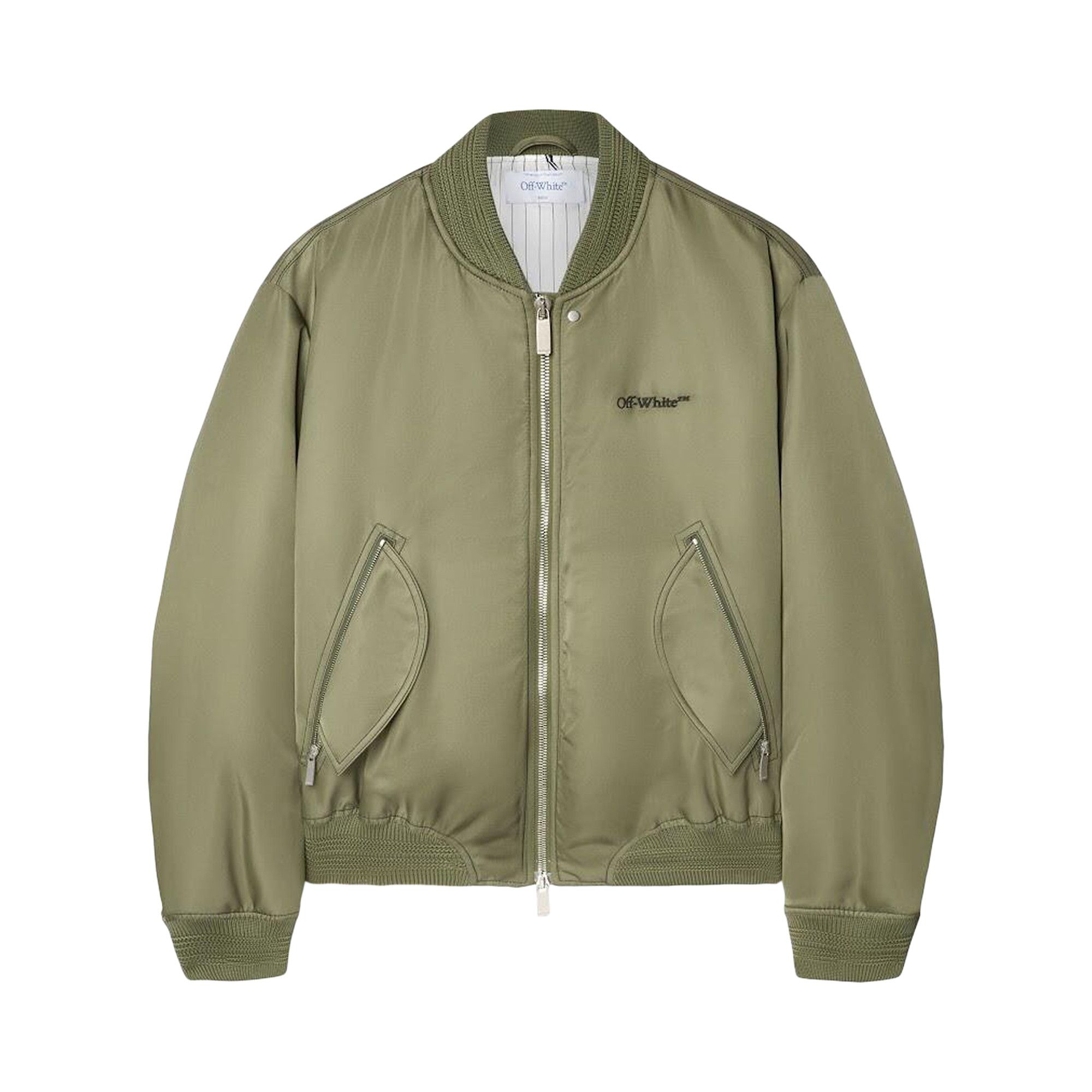 Military jacket off white top