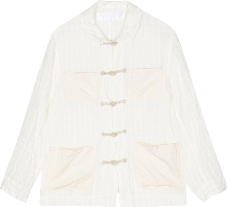 Tao Comme des Garcons Linen Jacket White Natural