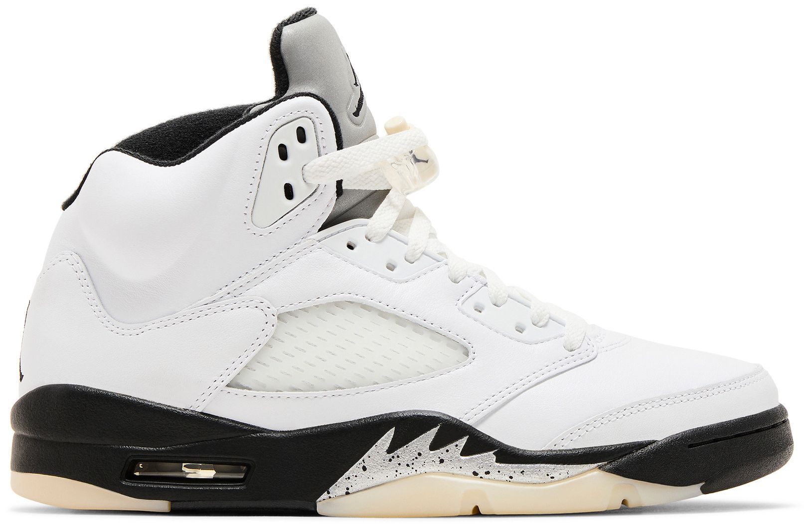 black white and gold jordan 5