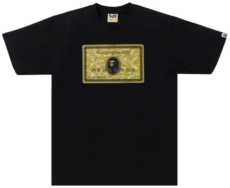 BAPE Card Tee BlackGold