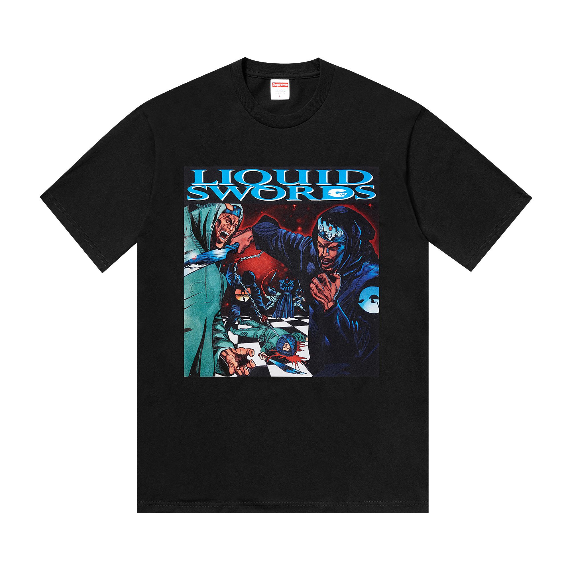 Buy Supreme Liquid Swords T-Shirt 'Black' - FW18T16 BLACK | GOAT