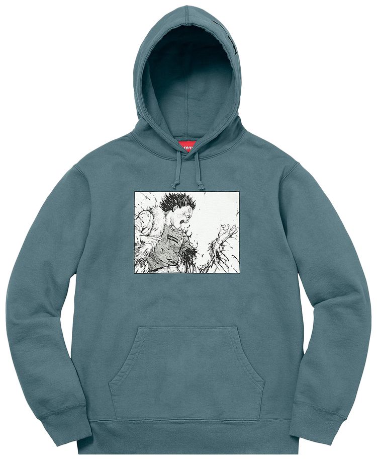 Supreme Akira Arm Hooded Sweatshirt Slate