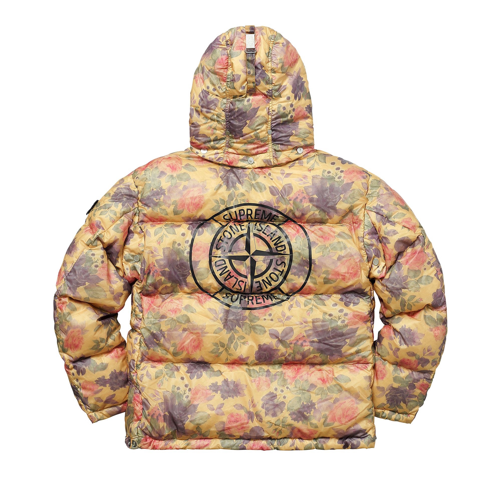 Supreme stone island lamy cover stampato puffy jacket copper deals