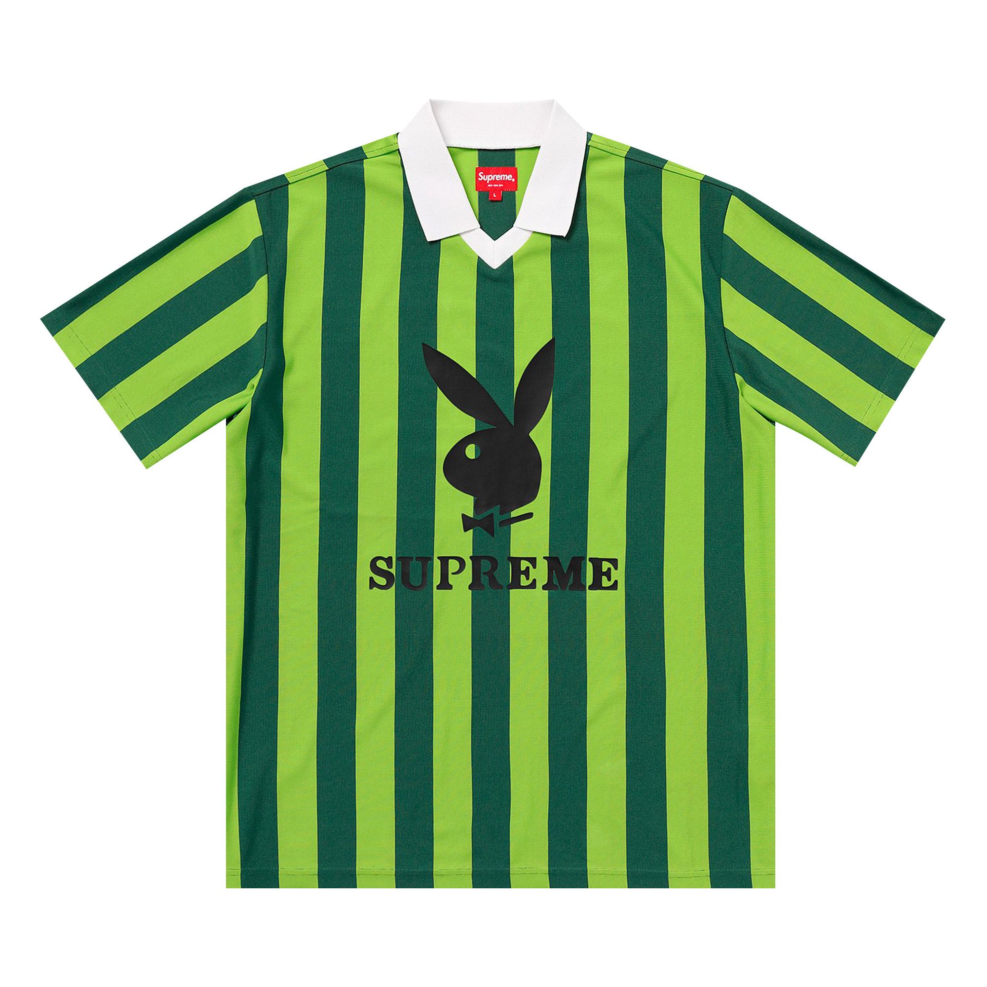 トップス Supreme playboy soccer jersey Supreme Playboy Soccer Jersey Black Men's - SS18 - US