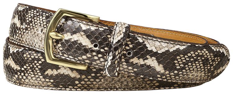 Supreme Faux Snakeskin Belt Tan