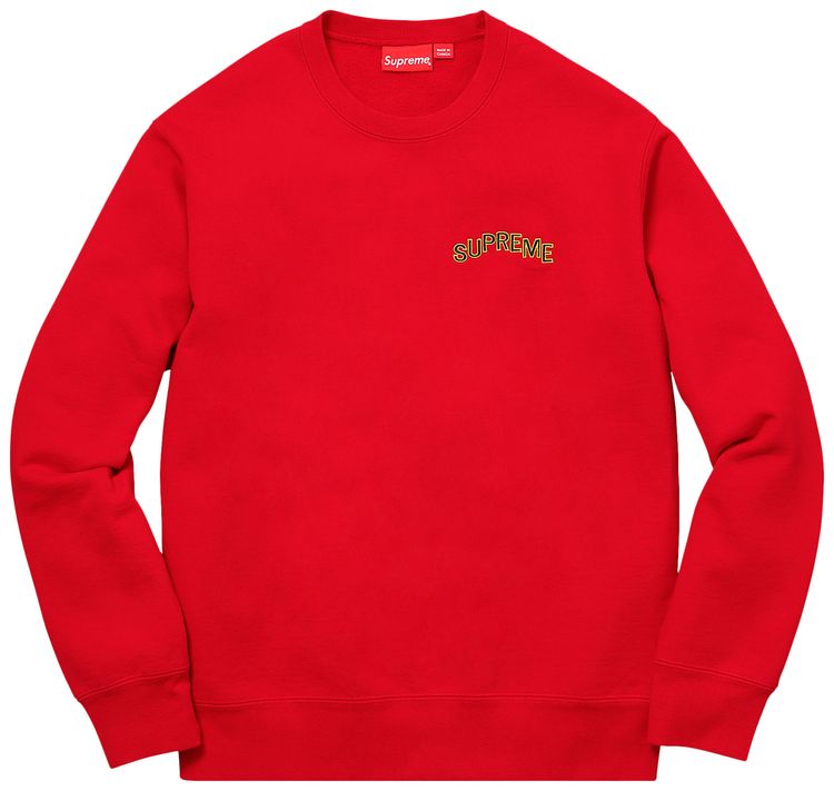 Supreme Step Arc Crewneck Red