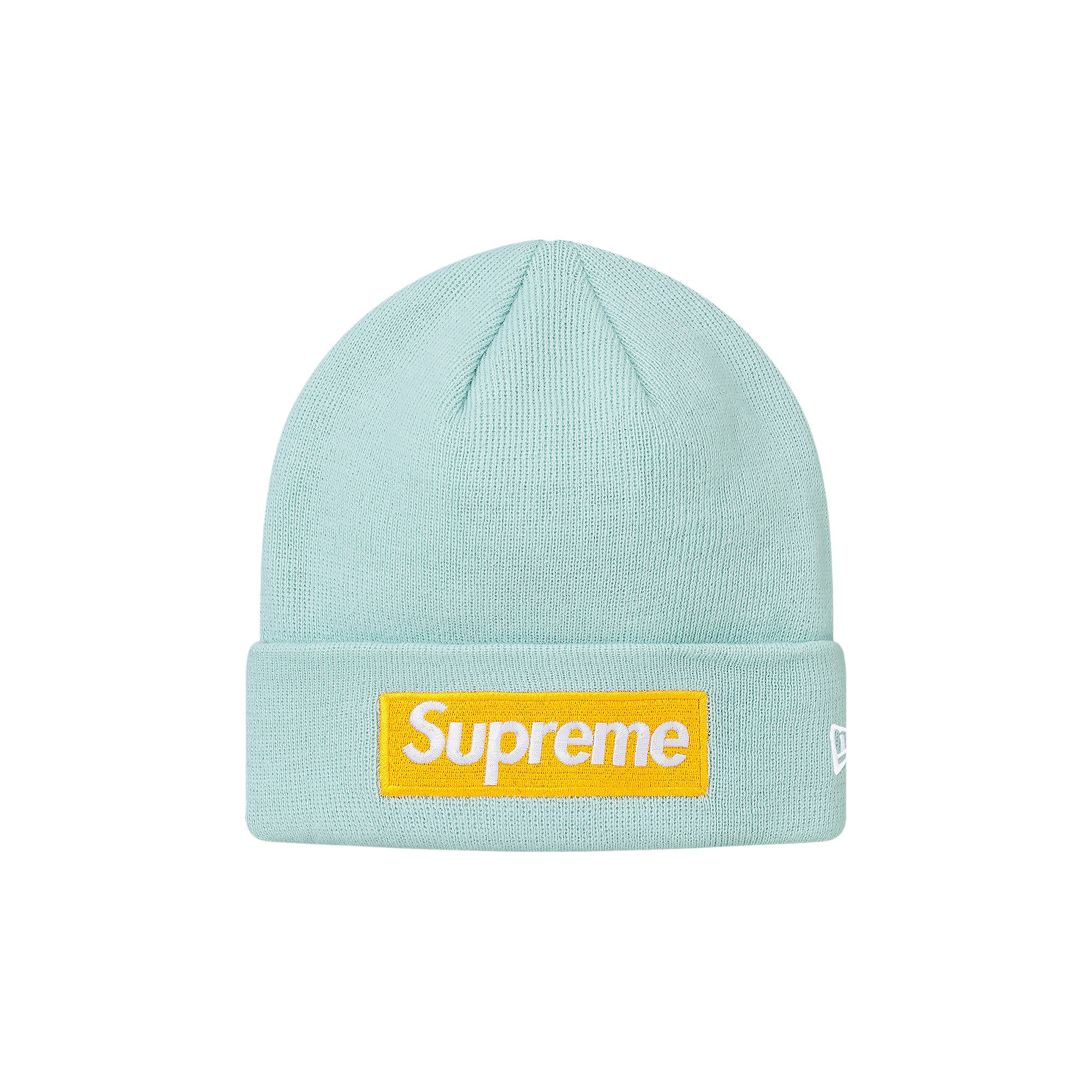 Buy Supreme New Era Box Logo Beanie Ice Blue FW17BN41 ICE BLUE GOAT CA