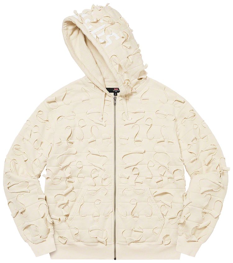 Supreme x Griffin Zip Up Hooded Sweatshirt Natural