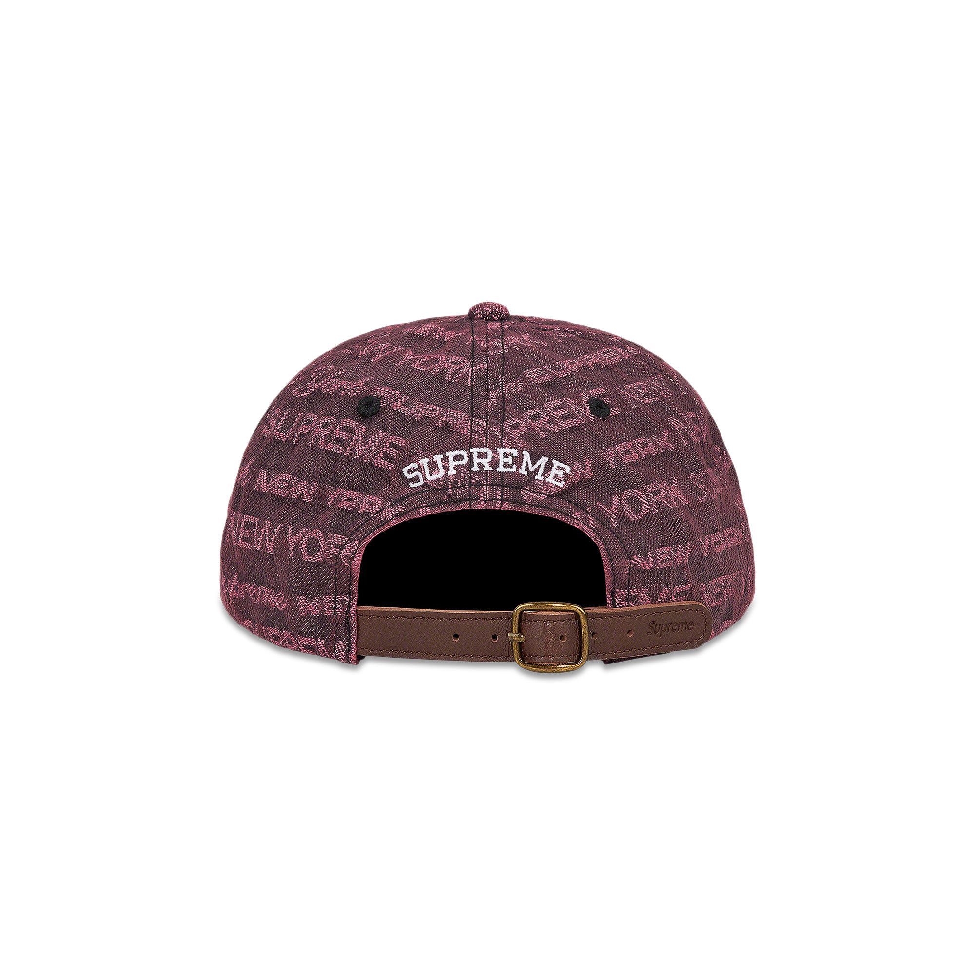 『2年保証』 Buy 'Purple 6-Panel Denim Jacquard Type Multi Supreme 帽子