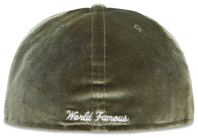 Supreme Velour Box Logo New Era Olive