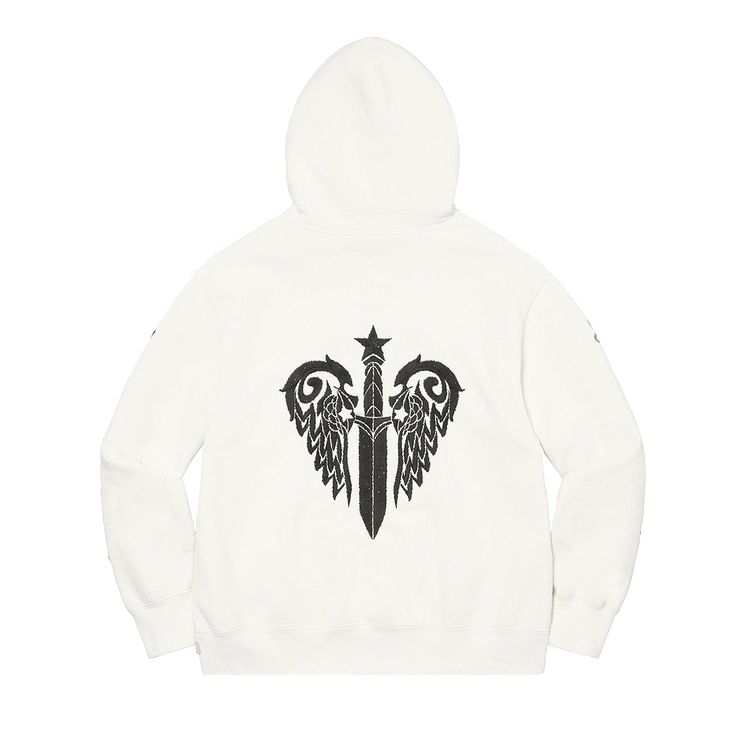 Supreme x The Great China Wall Sword Hooded Sweatshirt White