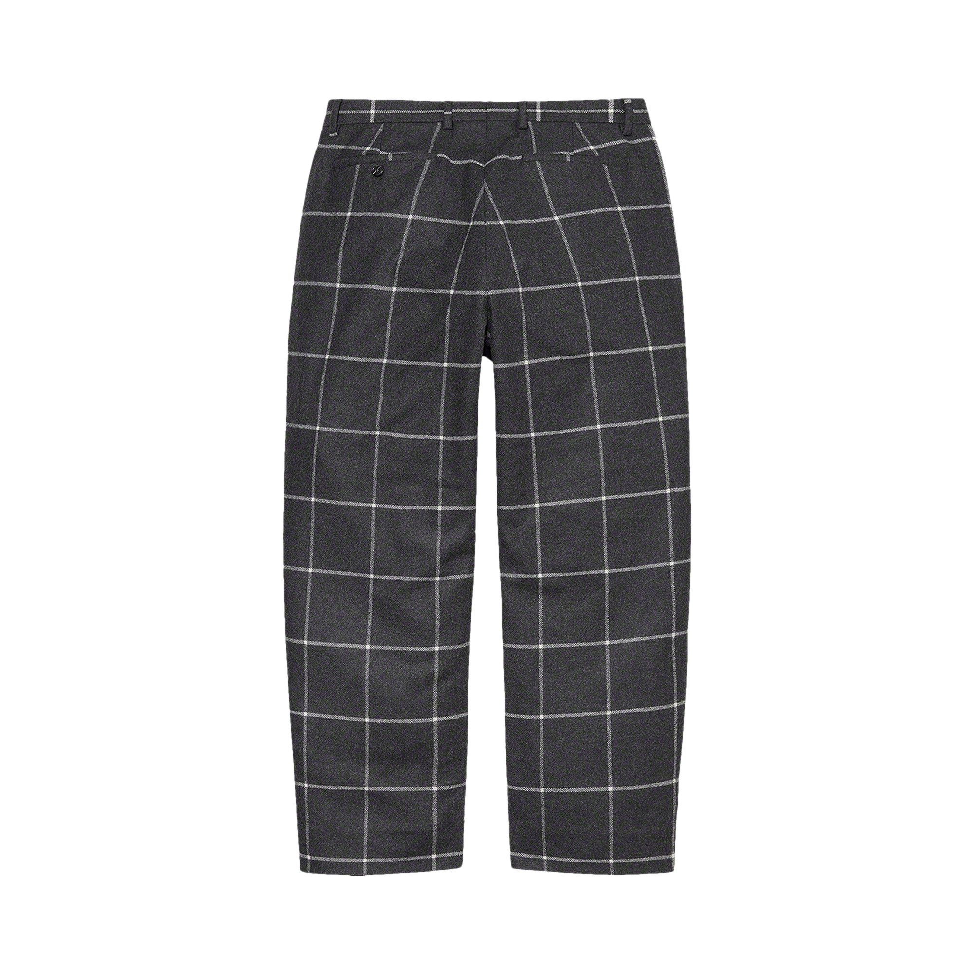 Buy Supreme Windowpane Wool Trouser 'Black' - FW22P77 BLACK