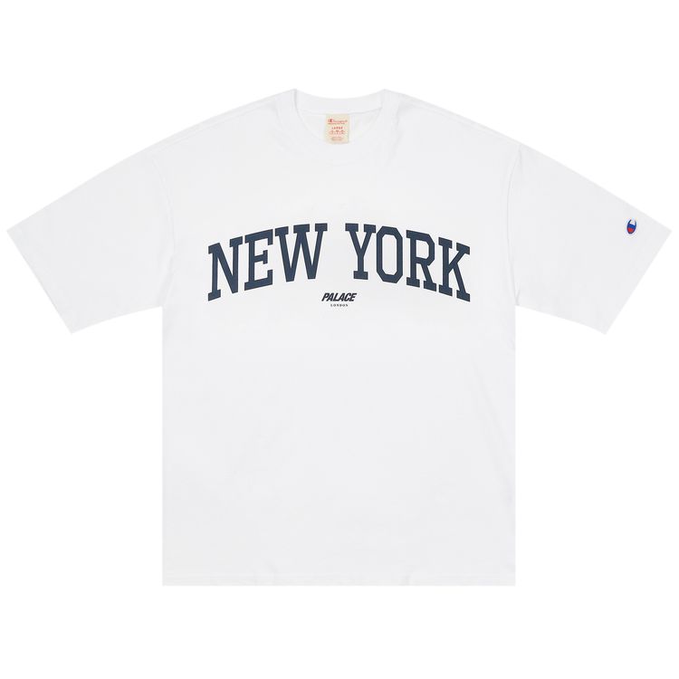 Palace Champion Shop T Shirt New York White