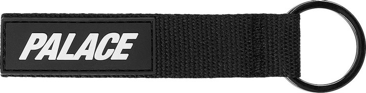 Palace Webbing Keyring Black