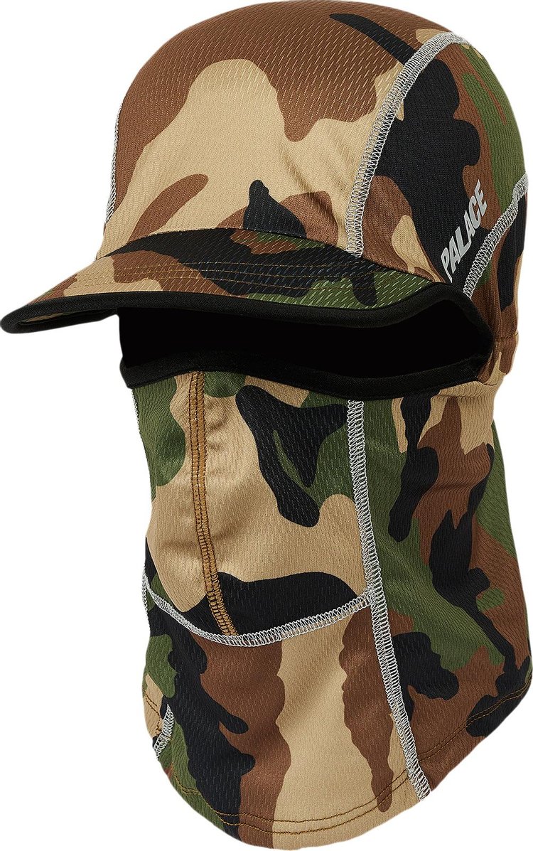 Palace Paltech Peak Balaclava Woodland Camo