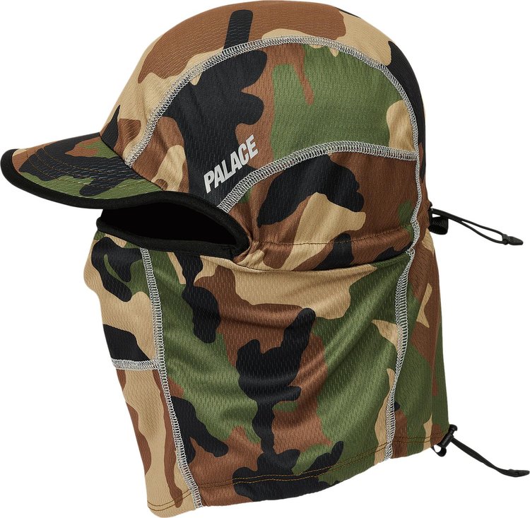 Palace Paltech Peak Balaclava Woodland Camo