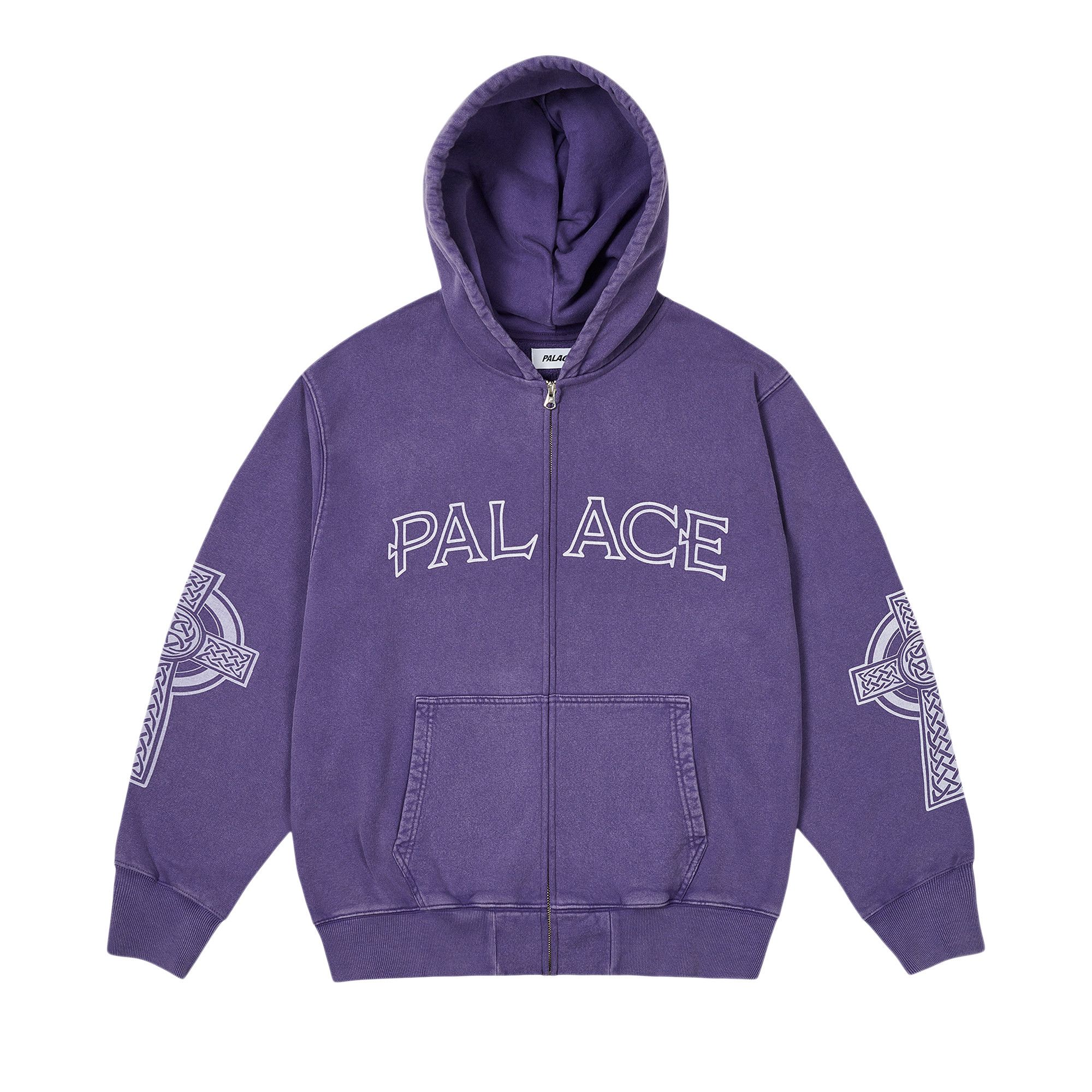 Buy Palace Celtic Zip Hood 'Purp' - P27CS052 | GOAT