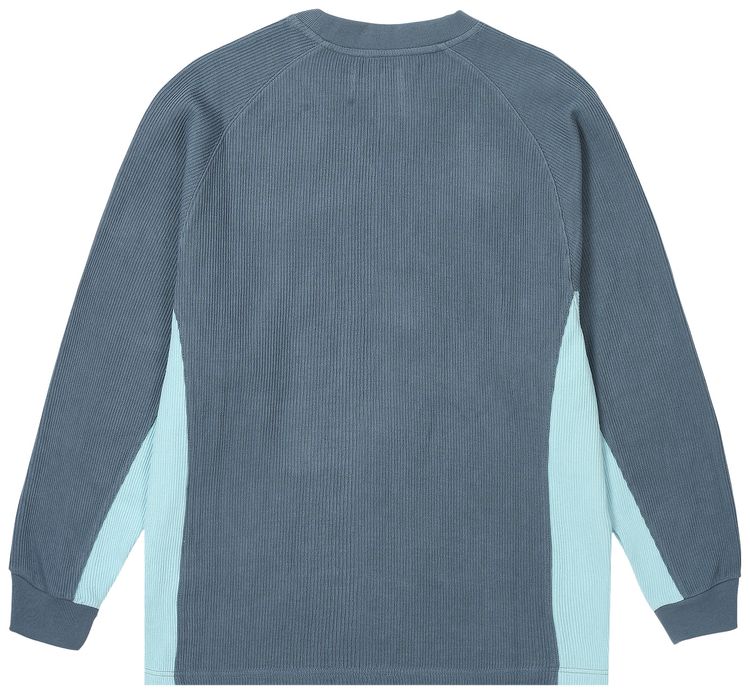 Palace Rib Jersey Long Sleeve Hazy BlueFaint Blue