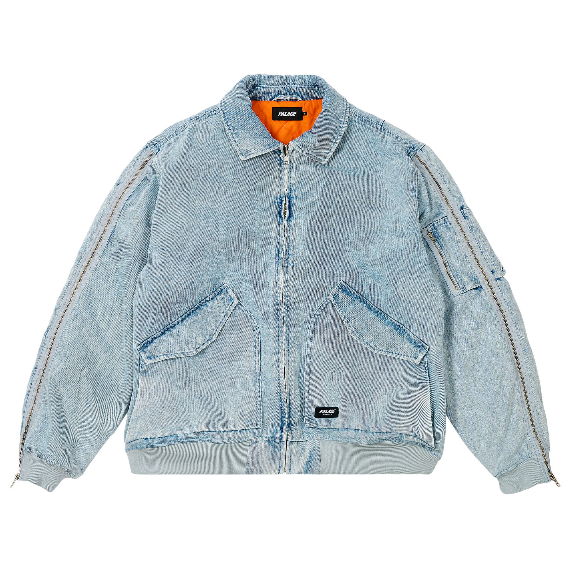 Buy Palace Zipped MA-1 Bomber Jacket 'Stone Wash' - P27JK006 | GOAT UK