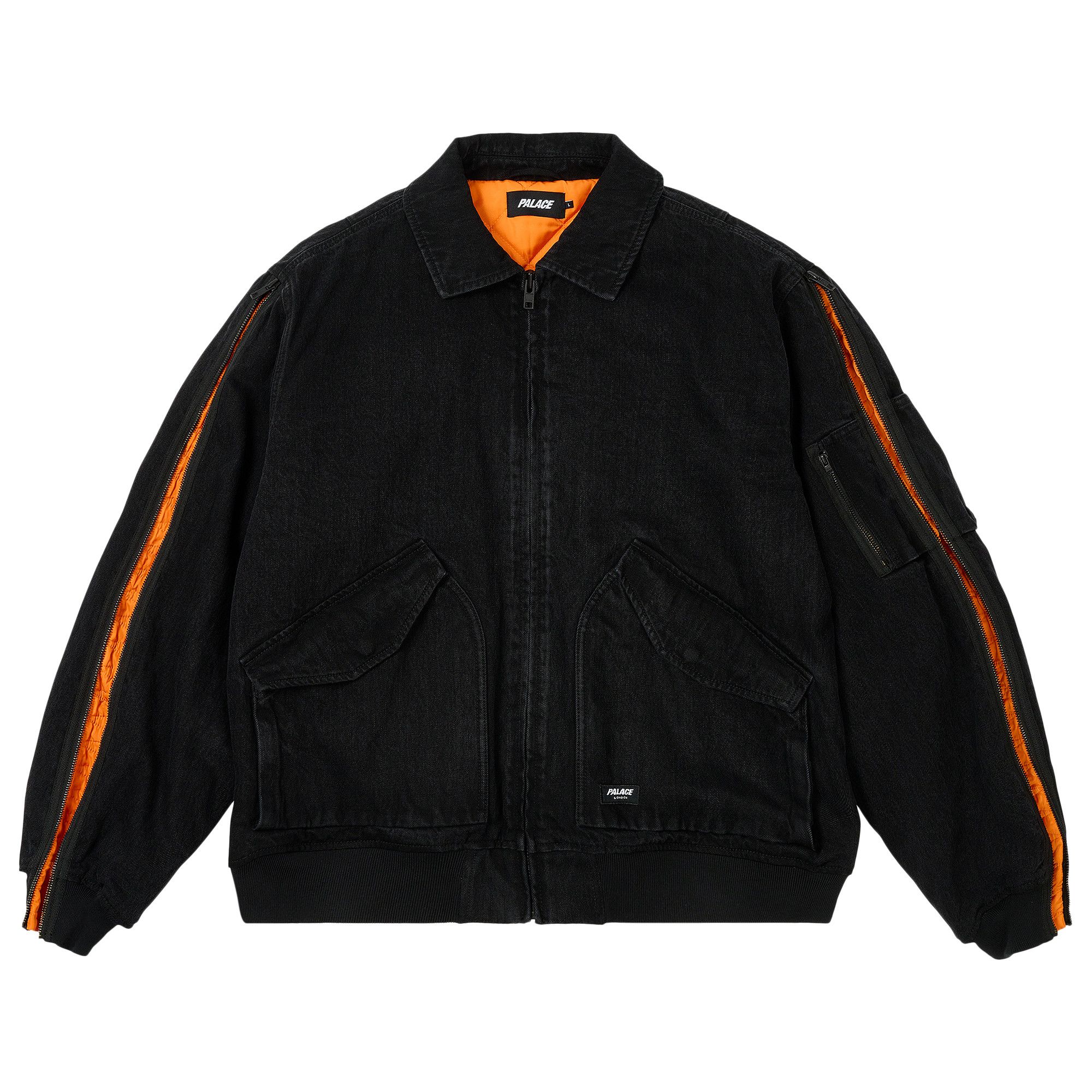 Buy Palace Zipped MA-1 Bomber Jacket 'Black' - P27JK040 | GOAT