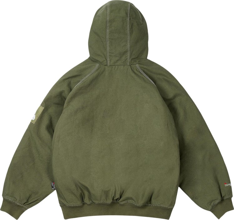 Palace 10 Oz Hooded Jacket Olive