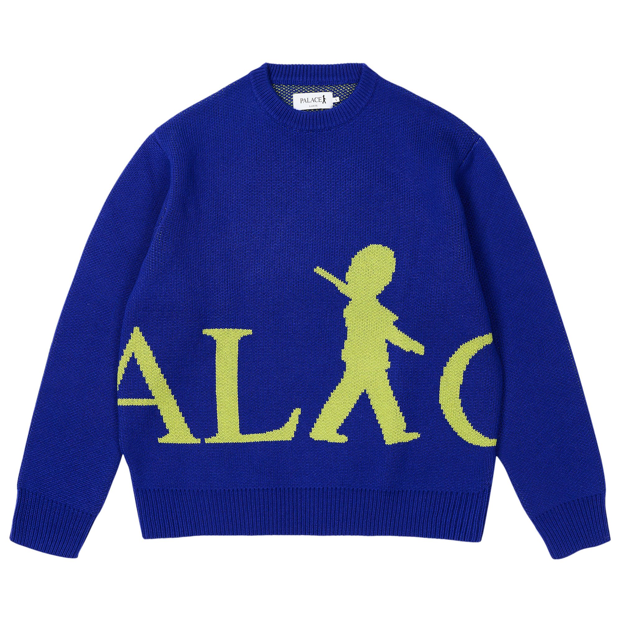 Chenille Knit Cream / Blue - Spring 2022 - Palace Community