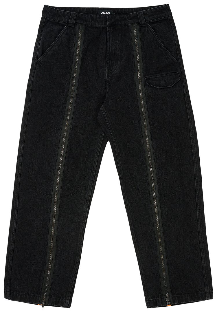 Palace Zipped Flight Trouser Black