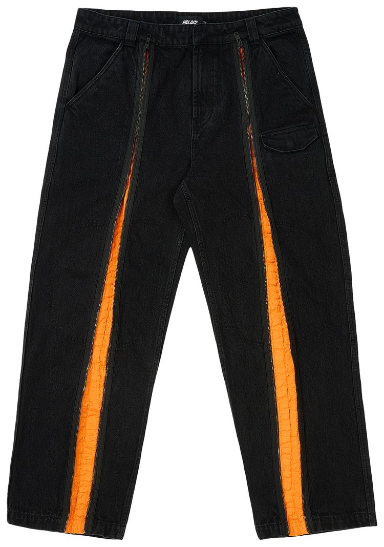 Palace Zipped Flight Trouser Black