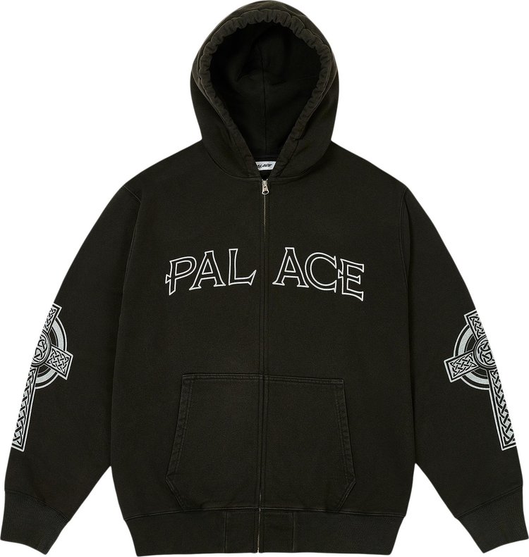 Palace Celtic Zip Hood Black