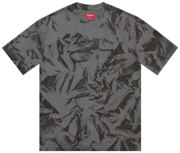 Supreme Creases Short Sleeve Top Grey