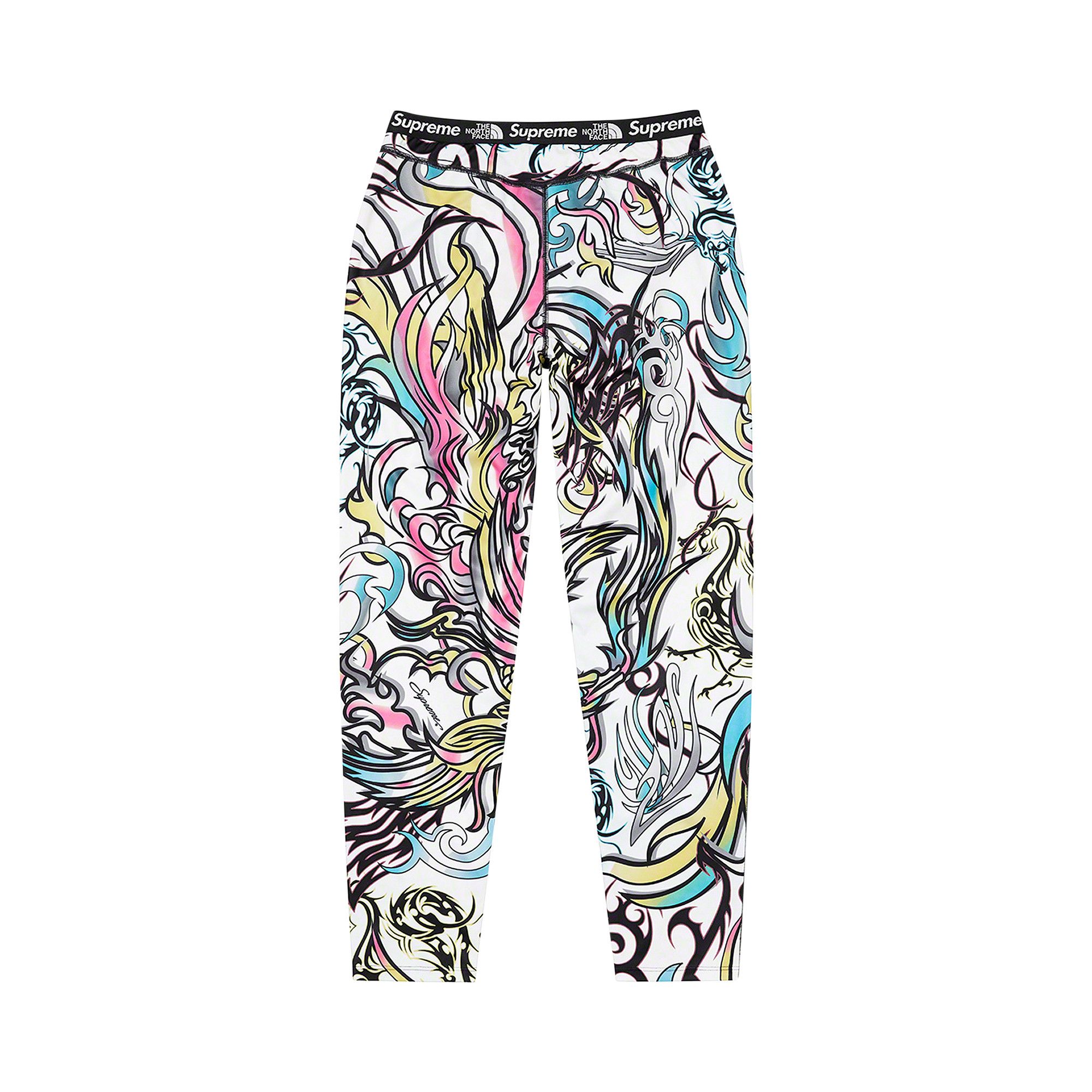 Buy Supreme x The North Face Base Layer Pant 'Multicolor Dragon