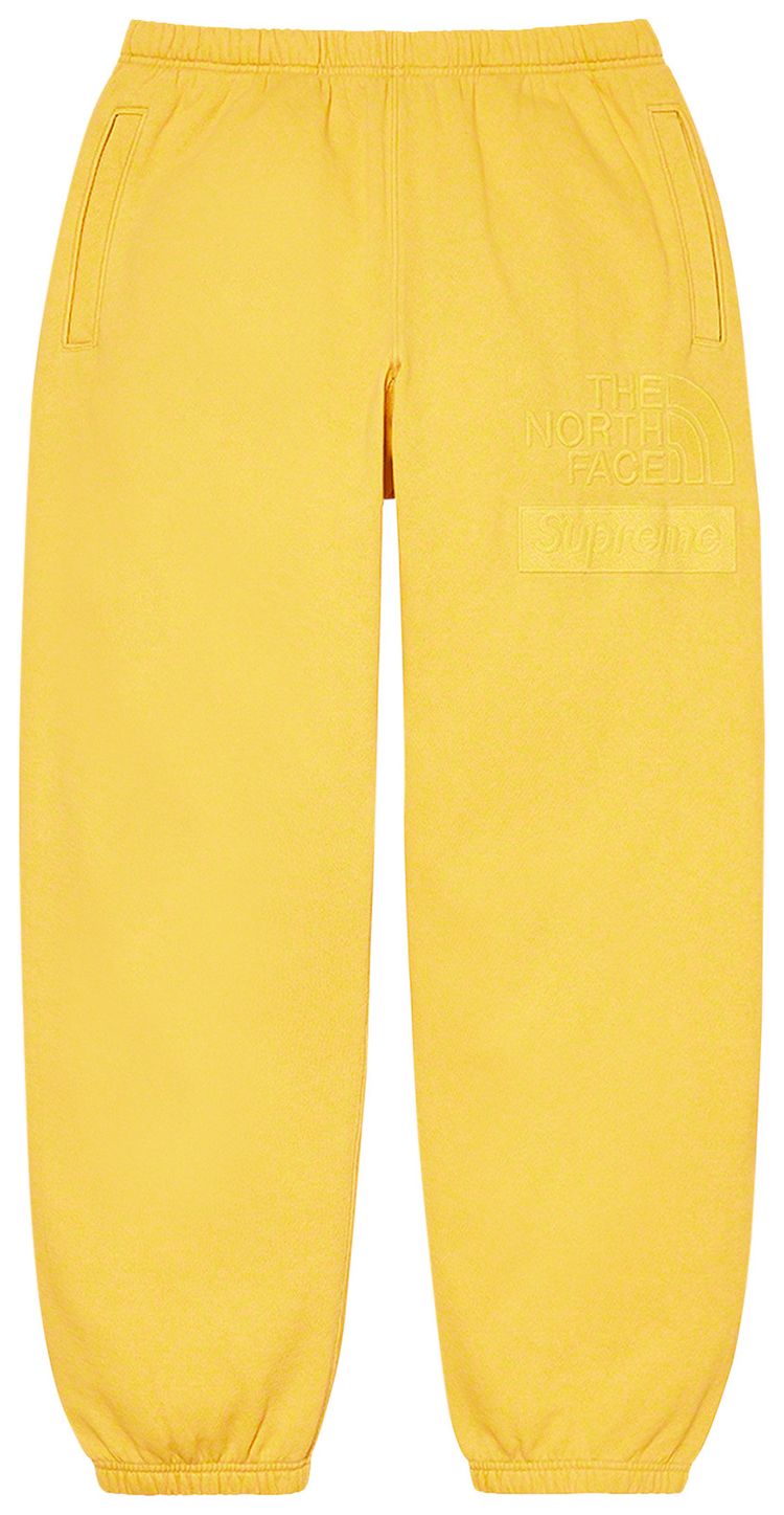 Supreme x The North Face Pigment Printed Sweatpant Yellow