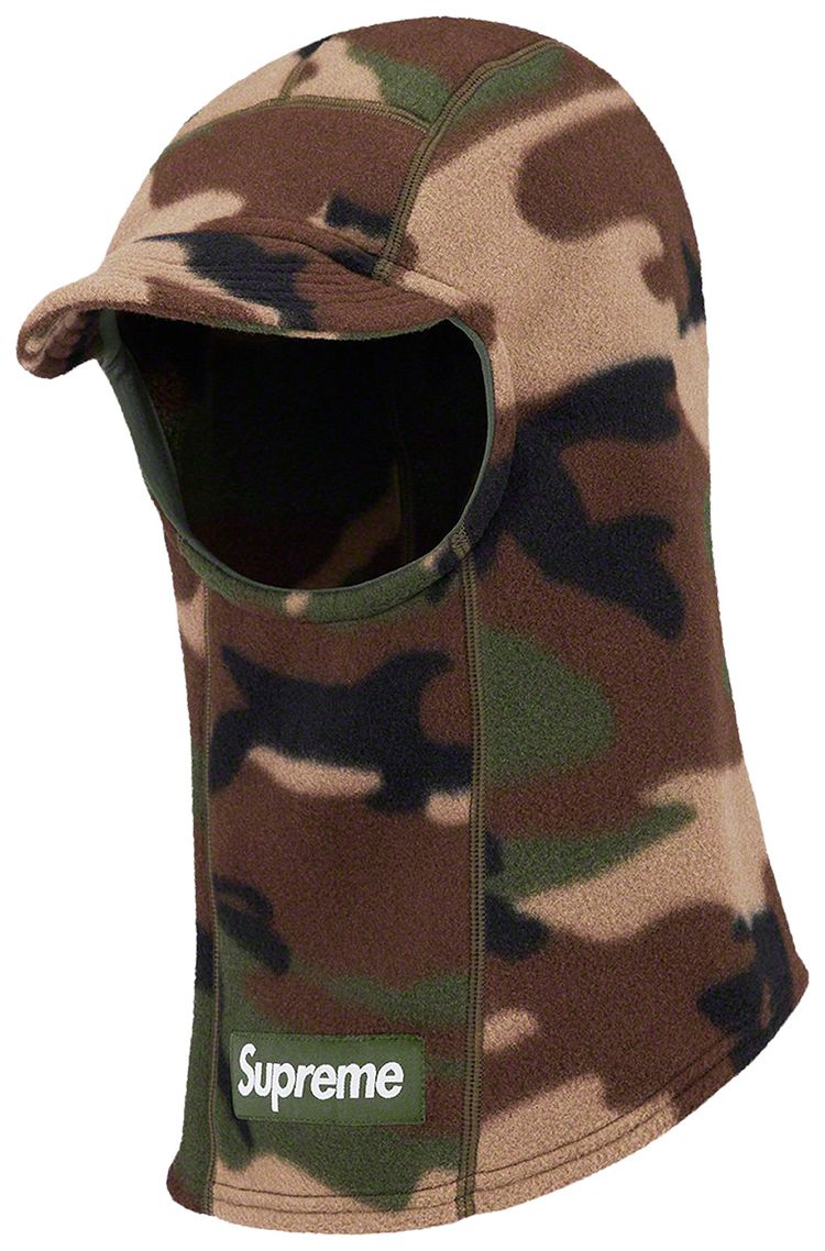 Supreme x Polartec Brim Balaclava Woodland Camo
