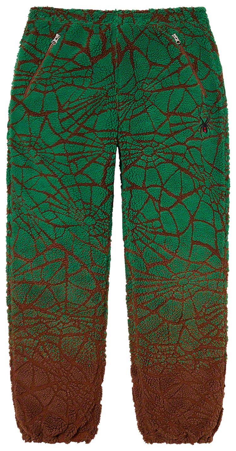 Supreme x Spyder Web Polar Fleece Pant Brown
