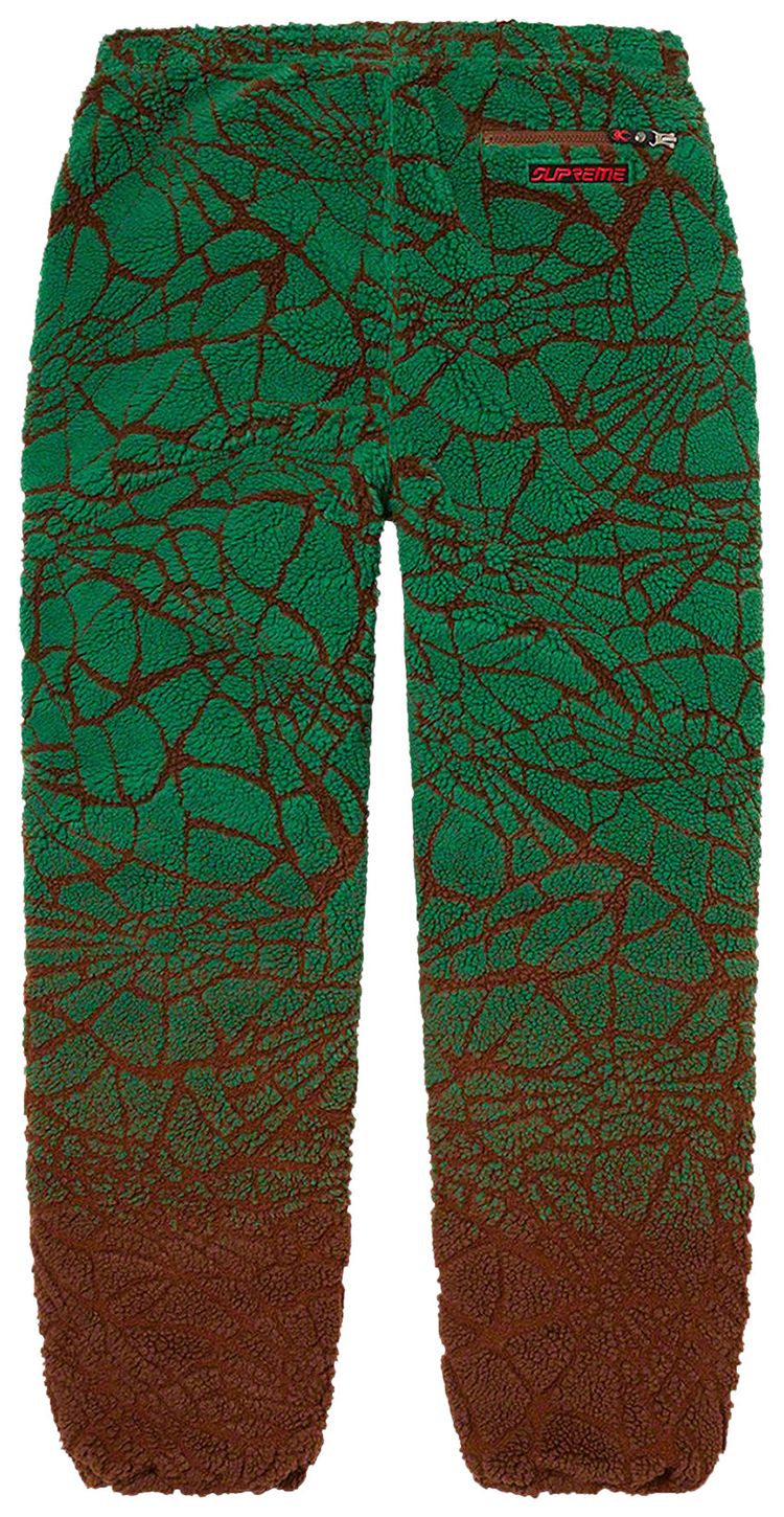 Supreme x Spyder Web Polar Fleece Pant Brown