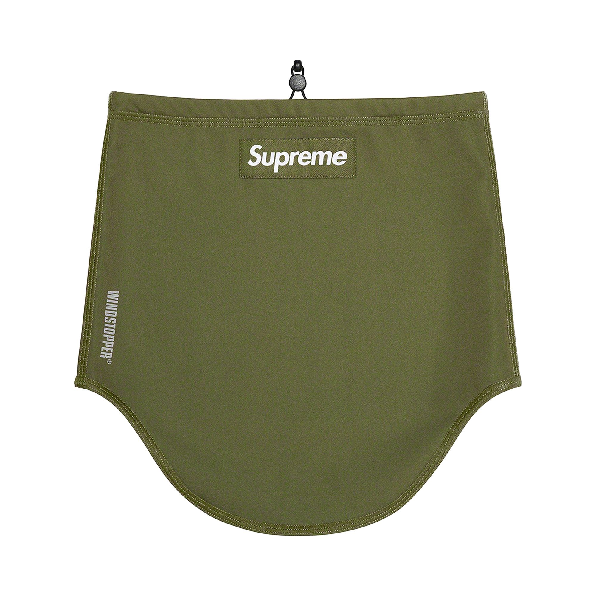 Achetez des Supreme x WINDSTOPPER Neck Gaiter 'Dark Olive' - FW22A62 DARK  OLIVE | GOAT FR