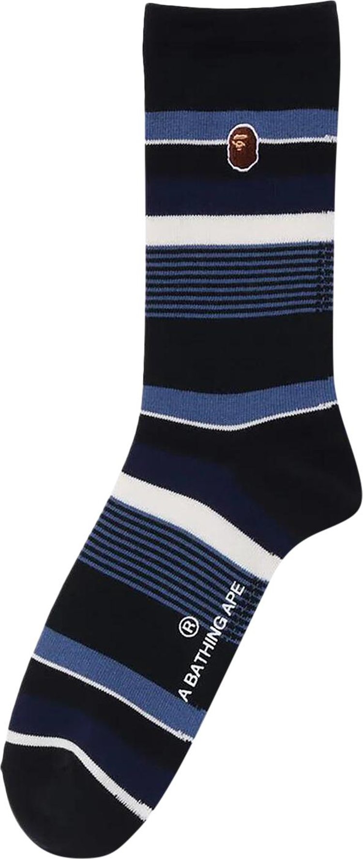 BAPE Hoop Socks Navy