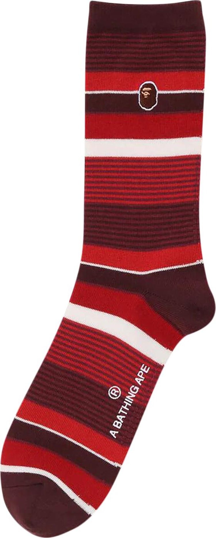 BAPE Hoop Socks Red