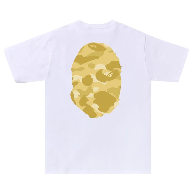 BAPE Color Camo Big Ape Head Tee WhiteYellow