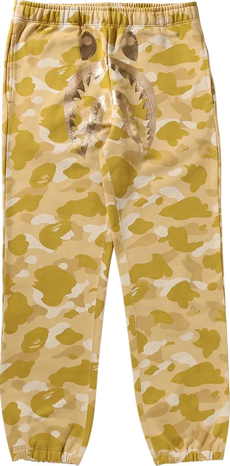 BAPE Color Camo Shark Sweatpants Yellow