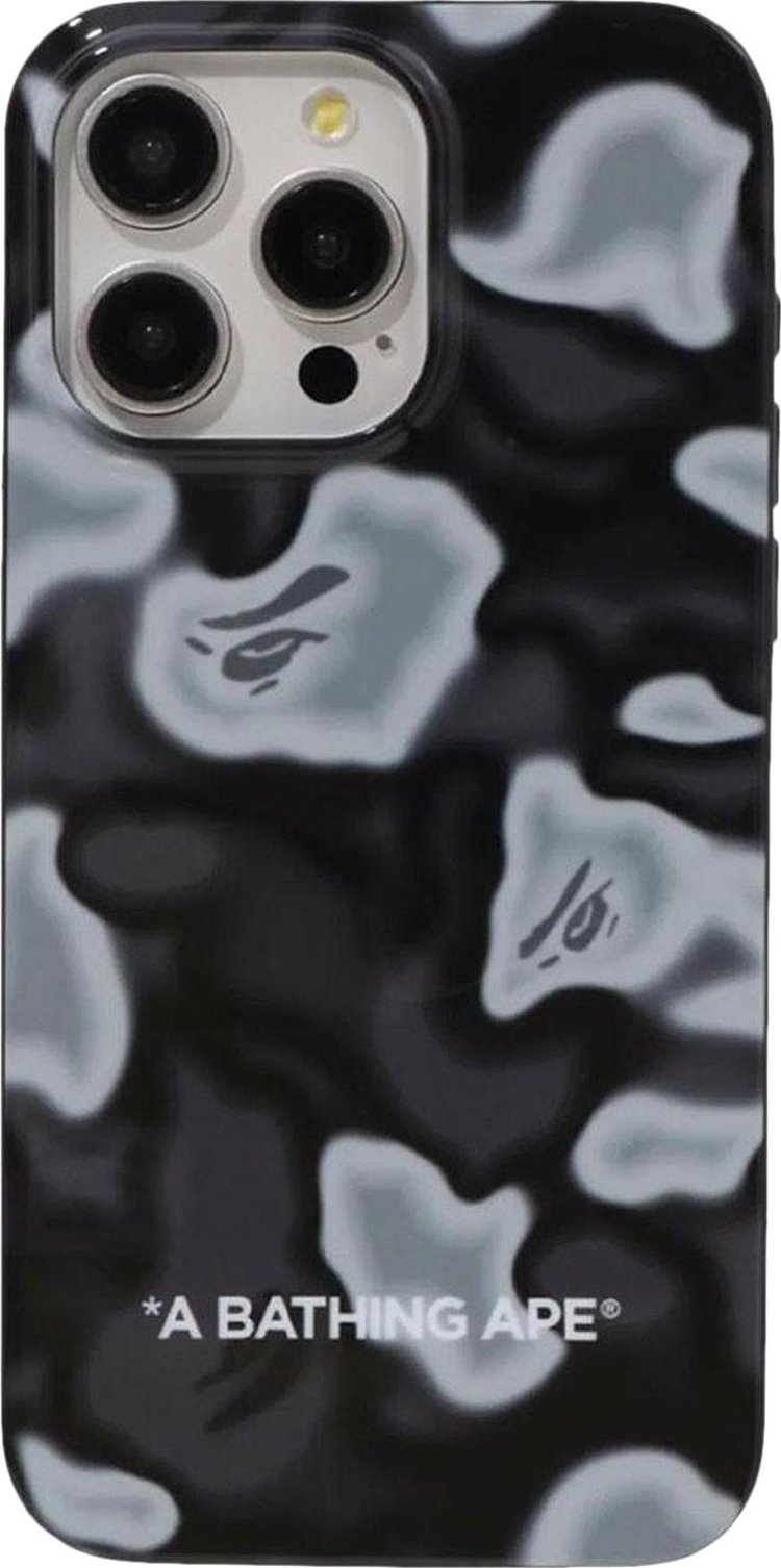 BAPE Liquid Camo iPhone 15 Pro Max Case Black