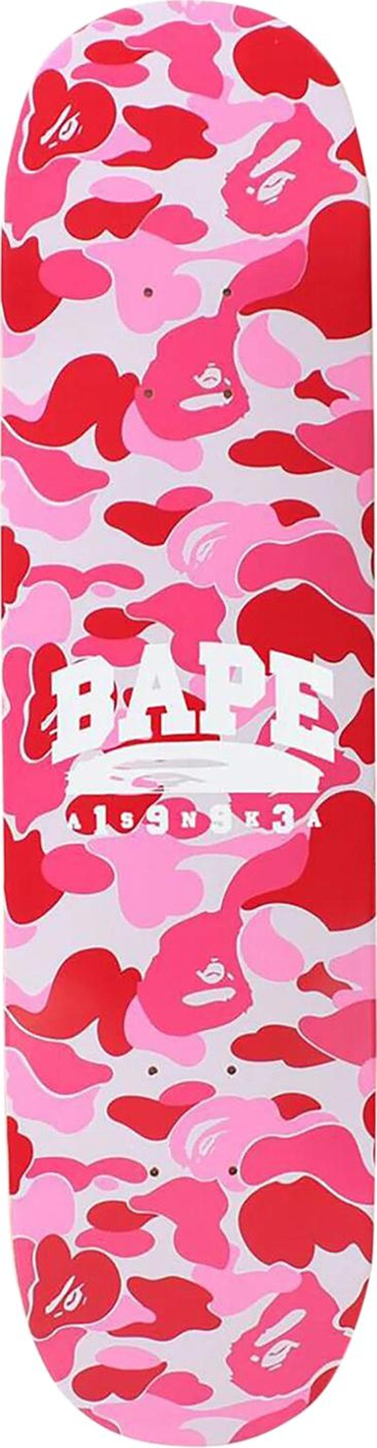 BAPE ABC Camo Skateboard Pink