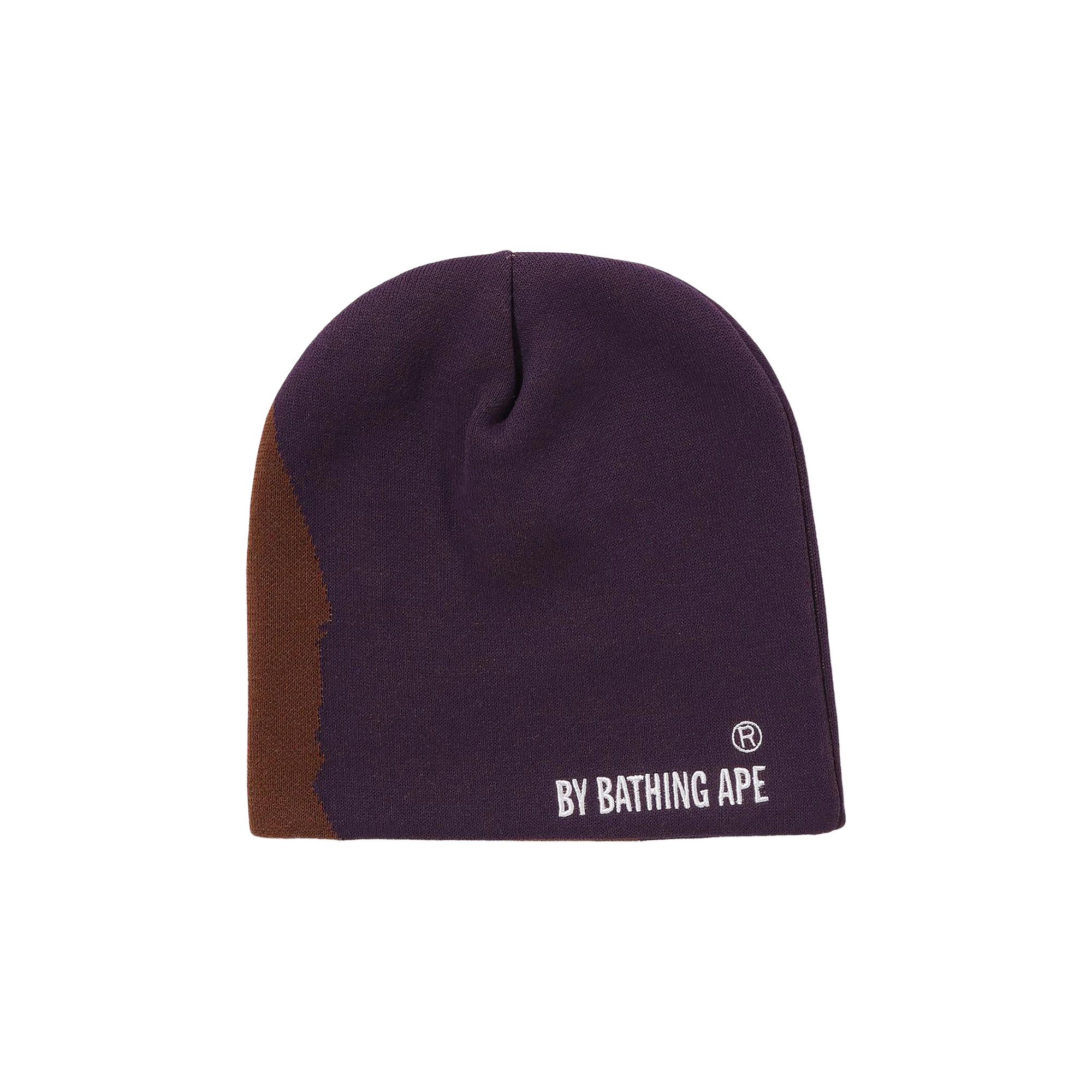 Buy BAPE Ape Head Knit Cap 'Purple' - 1K30 181 002 PURPLE | GOAT