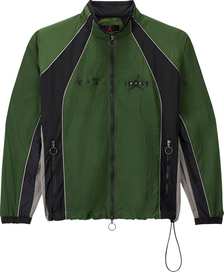 Air Jordan x Off White Track Jacket Forest GreenPhantomBlack