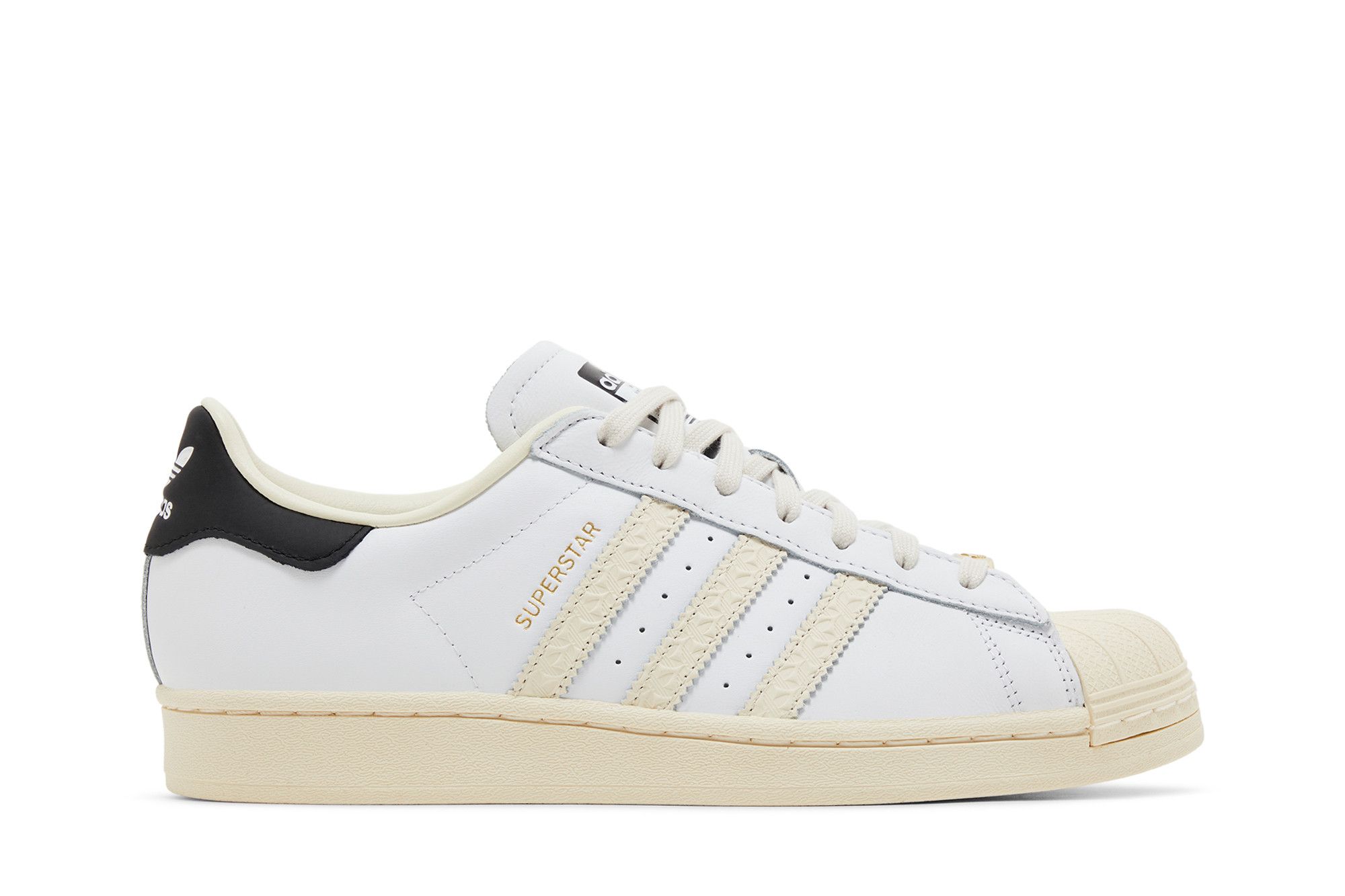 Buy Adidas Superstar 'Debossed Stripes - Wonder White Black