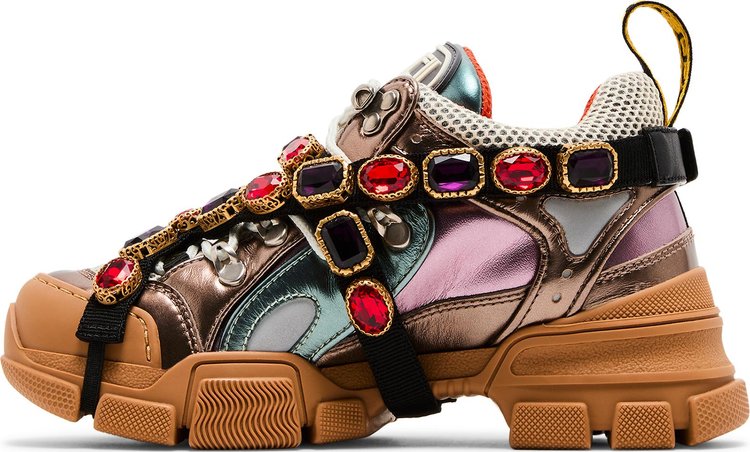 Gucci Wmns Flashtrek Crystals Multi Color Metallic